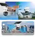 Camara Wifi Solar Exterior/ Camara De Seguridad Con Batería Solar 4k/camara Wifi/ Lente Dual