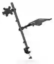 Soporte Doble Monitor Y Laptop Escritorio Ajustable Ergonómico Corporativo