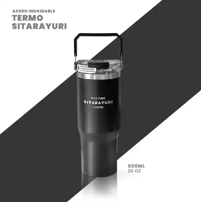 Termo Acero Inoxidable 600ml Manija Superior Sitarayuri