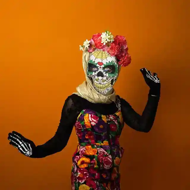 Mascara Catrina Dia De Los Muertos Halloween