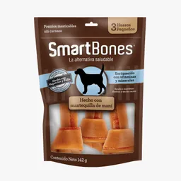 Smartbones Hueso Small Mantequilla De Mani X3 Huesos