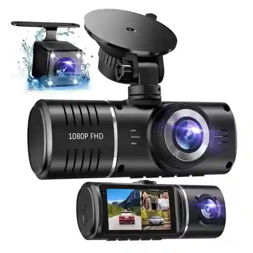 Camara Dvr Para Carro 3 En 1 Full Hd Con Sensor