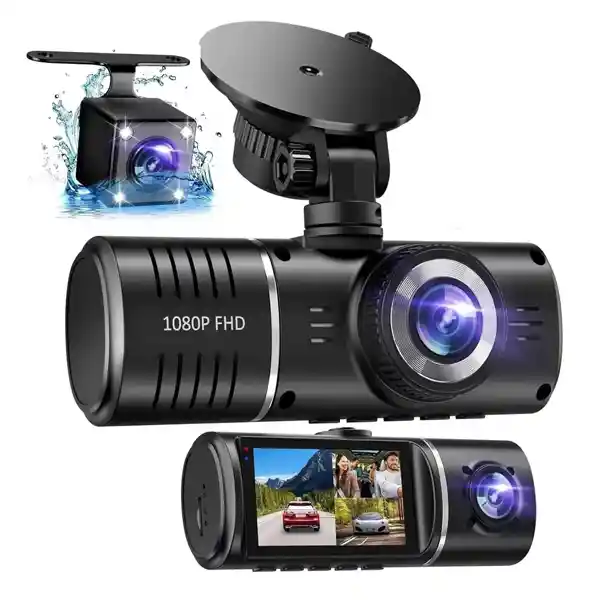 Camara Dvr Para Carro 3 En 1 Full Hd Con Sensor