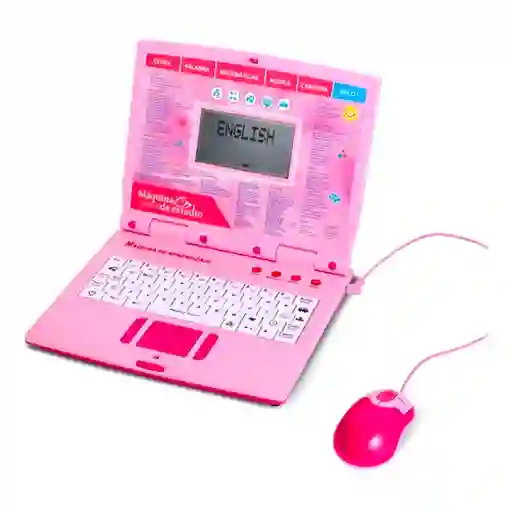 Portatil Computador Aprendizaje 130 Funciones Bilingüe Rosado