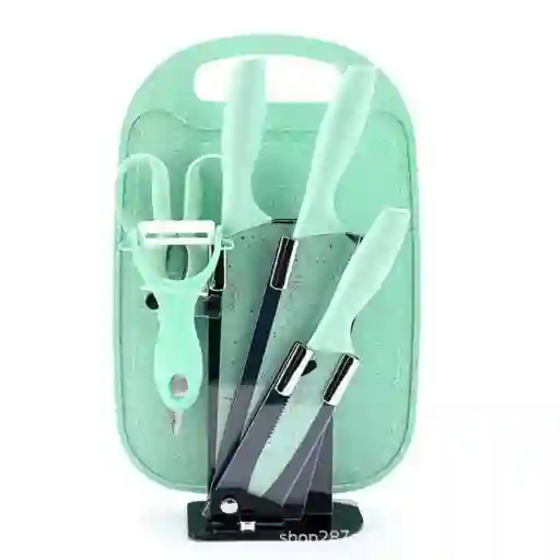 Set De Cuchillos Con Pedestal