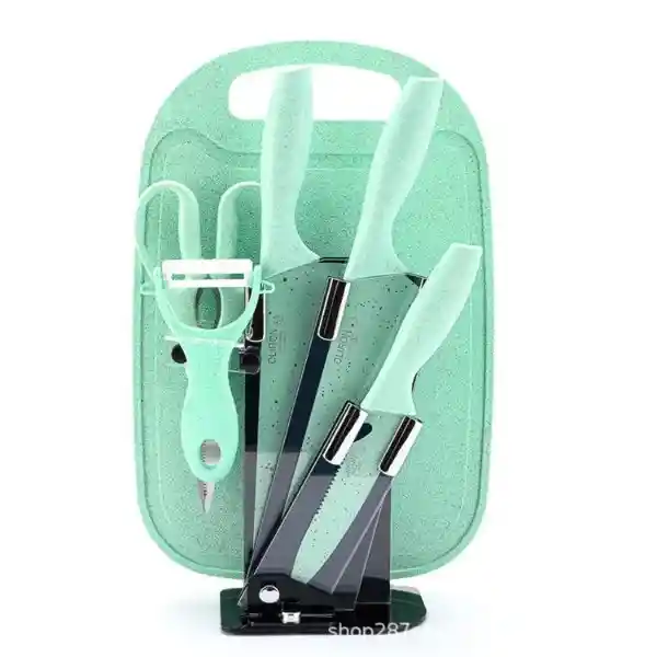 Set De Cuchillos Con Pedestal