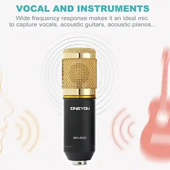 Micrófono De Condensador Bm-800 – Estudio Profesional En Casa