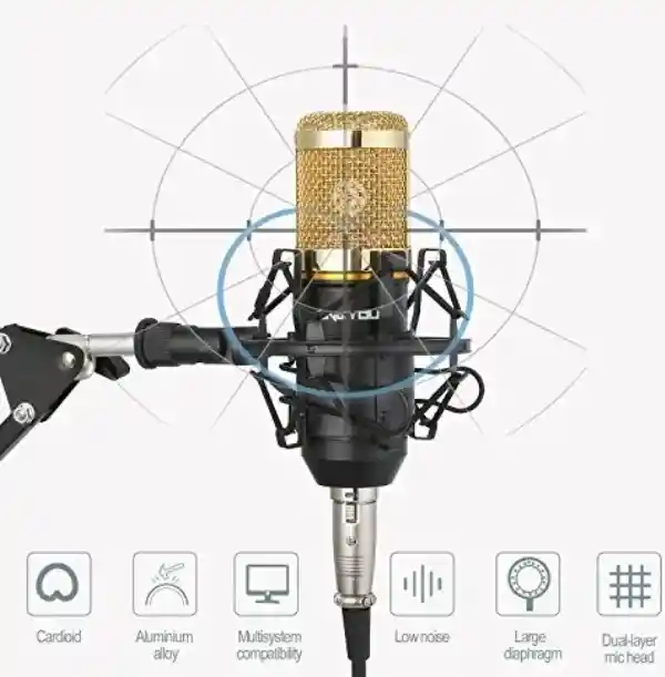 Micrófono De Condensador Bm-800 – Estudio Profesional En Casa