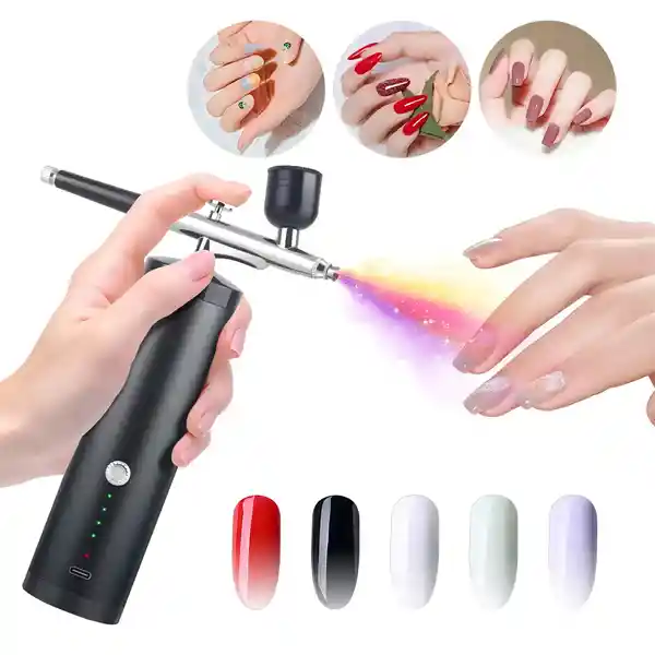 Aerografo Inalambrico Compresor Multifuncion Maquillaje Uñas Color