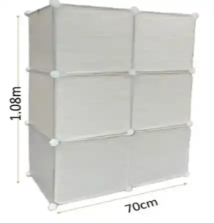Armario Modular De 6 Cubos – Beige Inde24-185