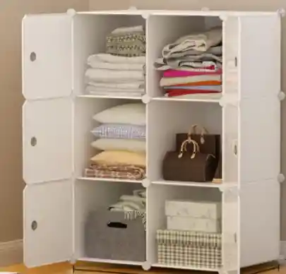 Armario Modular De 6 Cubos – Beige Inde24-185