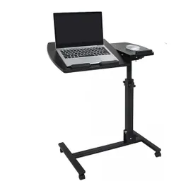 Mesa Para Computador Multifuncional Con Ruedas Color Negro