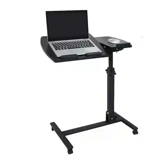Mesa Para Computador Multifuncional Con Ruedas Color Negro