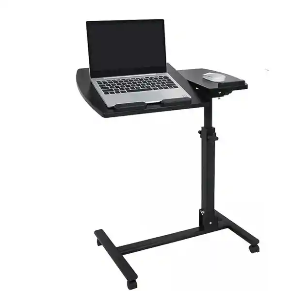 Mesa Para Computador Multifuncional Con Ruedas Color Negro
