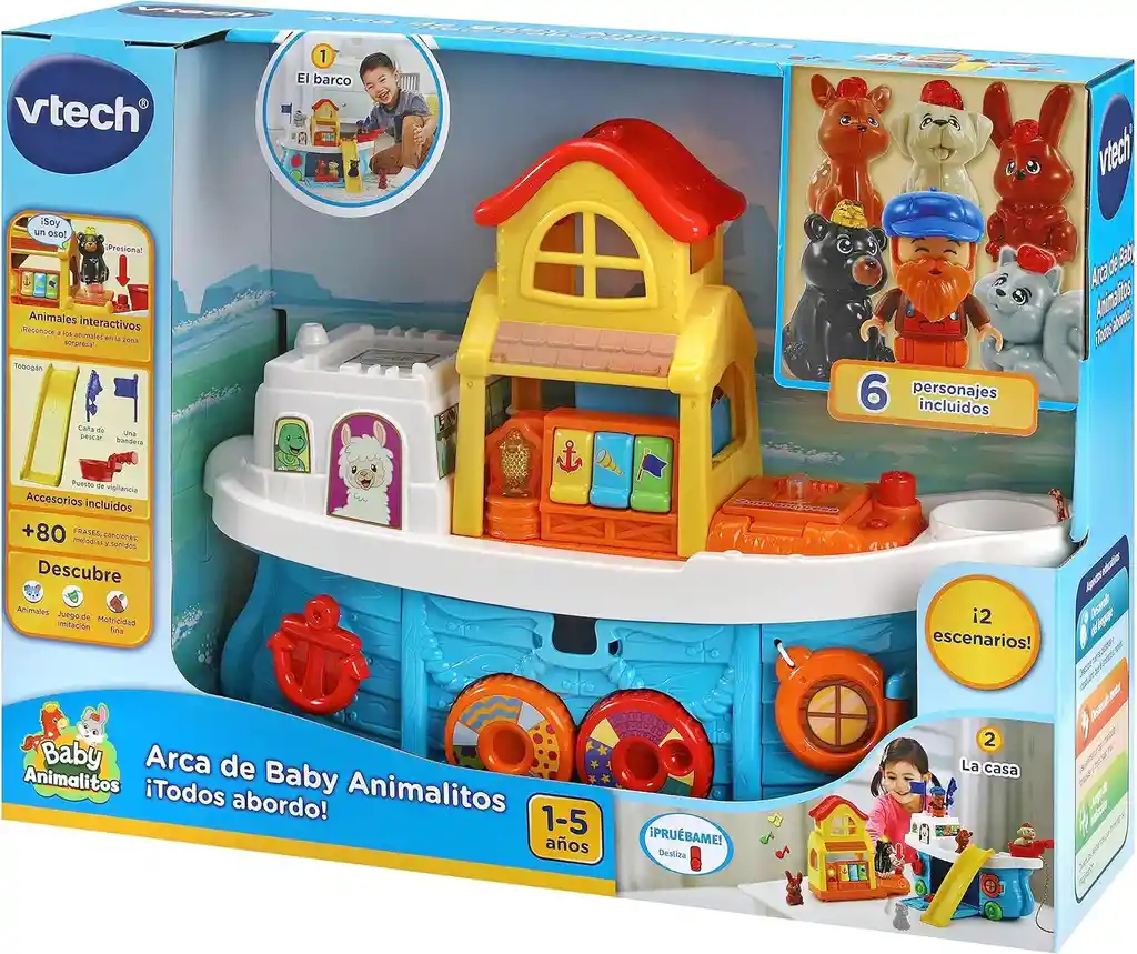 Juguete Estimulación Arca Baby Animalitos Para Bebés