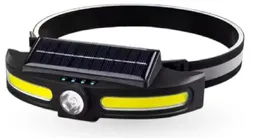 Linterna Frontal Solar Recargable Tipo C Impermeable Led Sensor