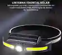 Linterna Frontal Solar Recargable Tipo C Impermeable Led Sensor
