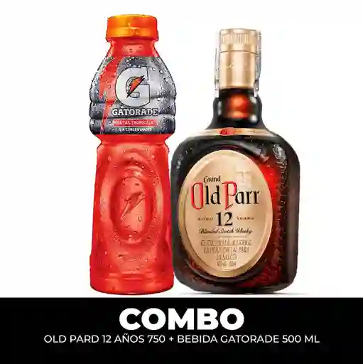 Old Pard 12 Años 750 Ml + Bebida Gatorade 500 Ml