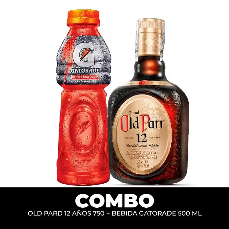 Old Pard 12 Años 750 Ml + Bebida Gatorade 500 Ml