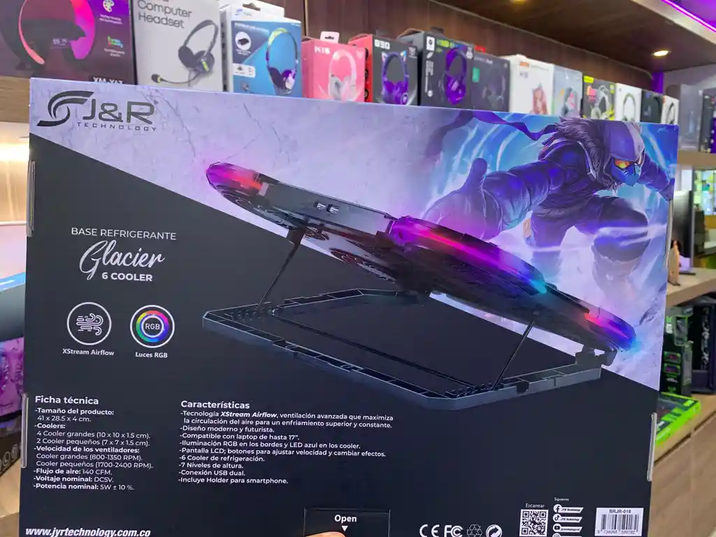 Base Refrigerante Glacier Rgb 6 Coolers