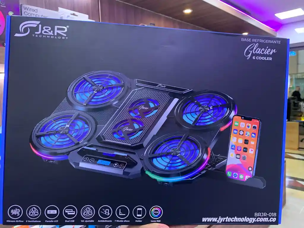 Base Refrigerante Glacier Rgb 6 Coolers