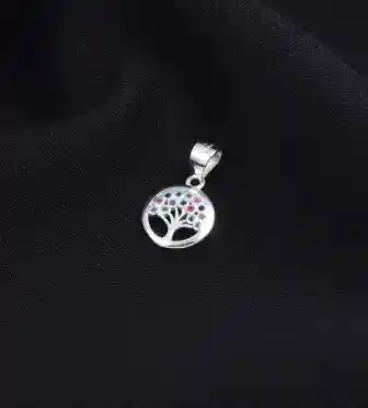 Cadena Y Dije Arbol De La Vida Plata 925