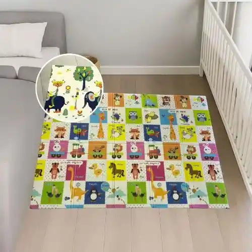 Tapete Gateo Bebe Plegable Doble Faz 200x150 Cm