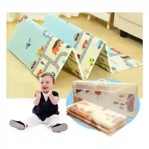 Tapete Gateo Bebe Plegable Doble Faz 200x150 Cm