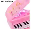 Piano De Juguete Pink Princesses Con Luces Led Rosa