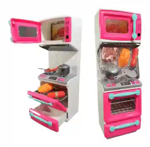 Juguete Para Niñas Mini Cocina Con Luz Y Sonidos