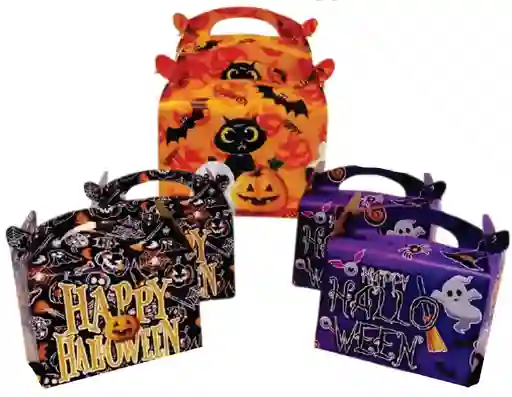 Halloween Caja Para Dulces X3 Und