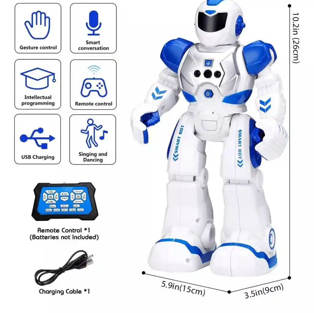 Robot Inteligente Control Remoto Deteccion Gestos Baila Canta