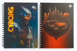 Cuaderno 5 Materias Pasta Dura Grande Hombre