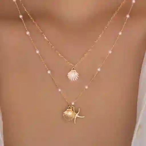 Collar Doble Concha