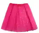 Tutú Falda Rosada Mujer De Red Con Purpurina Y Lentejuelas Brillante Disfraz De Halloween