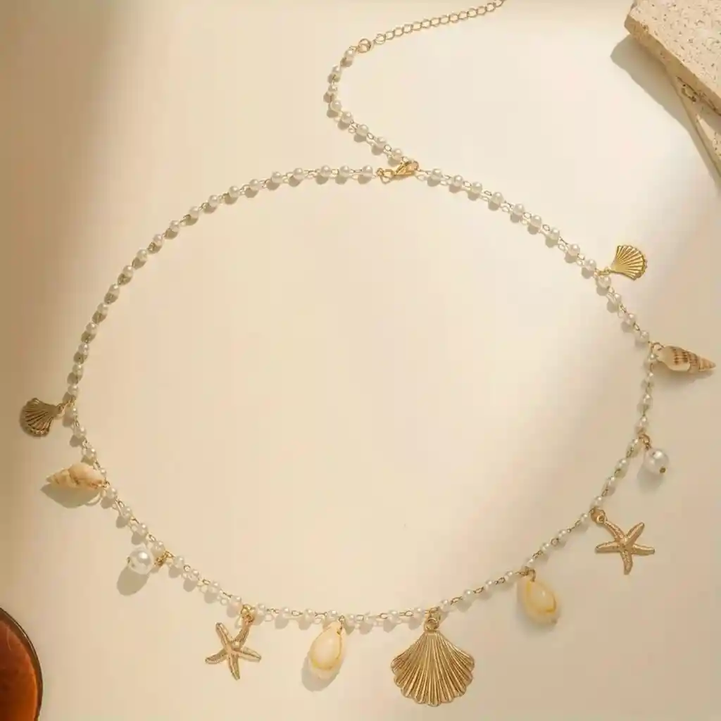 Body Chain Conchas Dorado