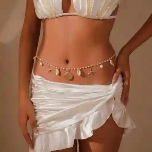 Body Chain Conchas Dorado