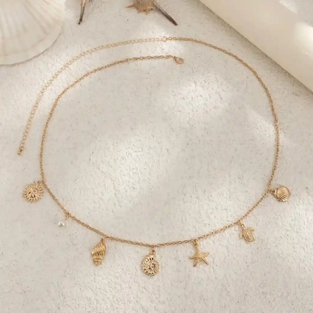 Body Chain Conchas Dorado