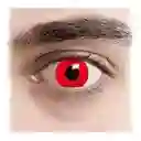 Lentes De Contacto Rojos Par De Ojos Cosplay Disfraz De Halloween