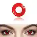 Lentes De Contacto Rojos Par De Ojos Cosplay Disfraz De Halloween