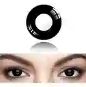 Lentes De Contacto Negros Par De Ojos Cosplay Disfraz De Halloween