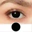 Lentes De Contacto Negros Par De Ojos Cosplay Disfraz De Halloween
