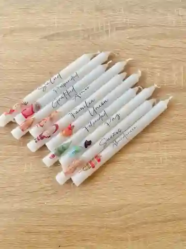 Velas Navideñas Motivo Navidad