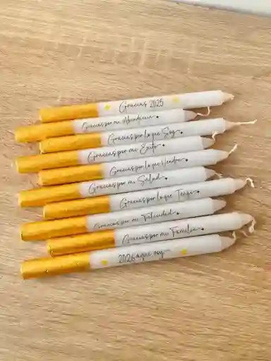 Velas Navideñas Gratitud
