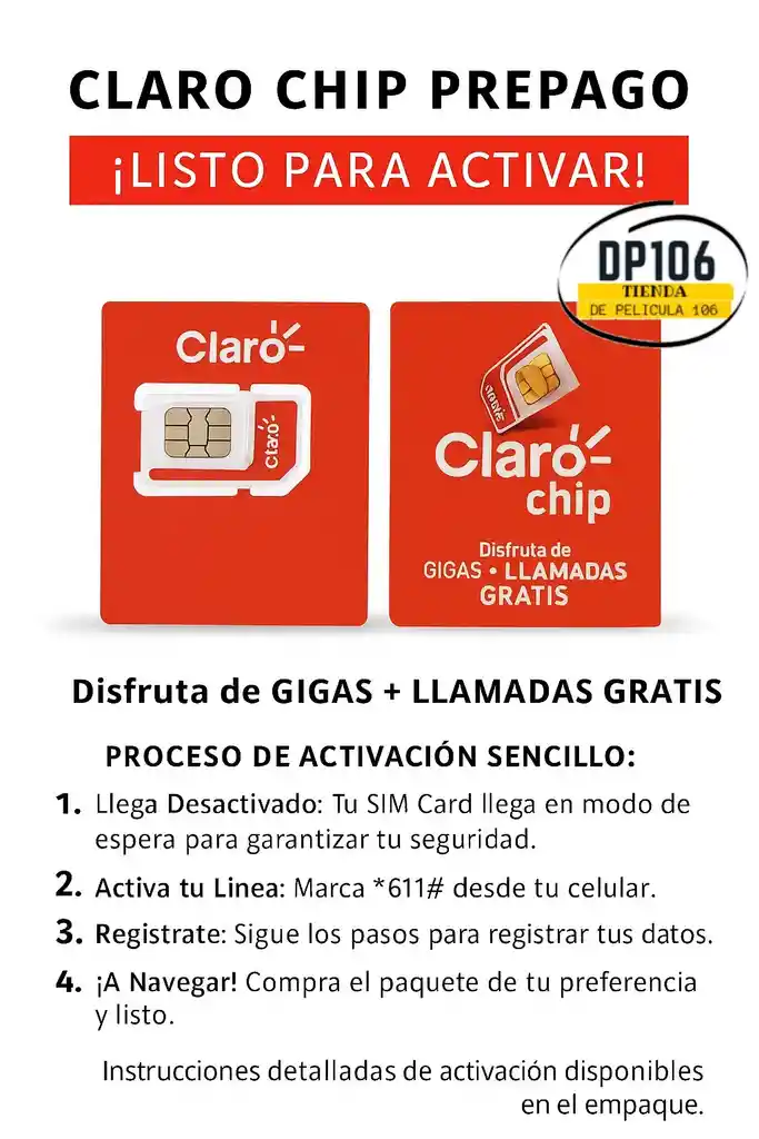 Claro Simcard X 1 Und Sim Card