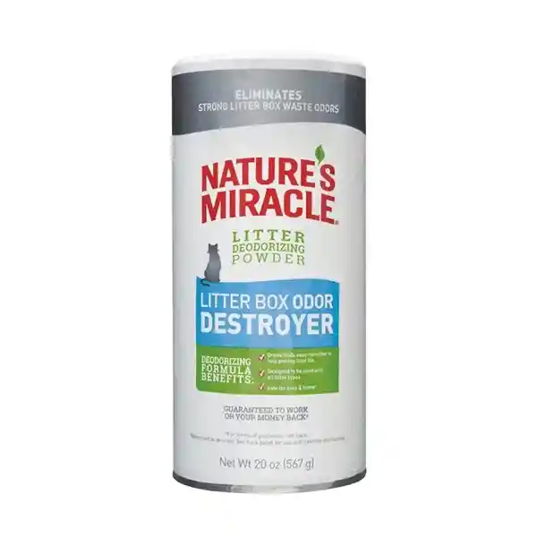 Nature Miracle Gato Polvo Destructor De Olores Caja De Arena Litter X20oz