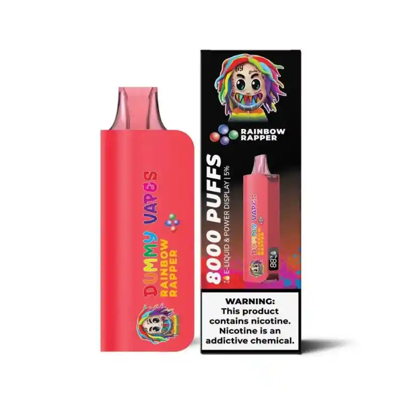 Vapeador Dummy Vapes 8000 Puffs Sabor Rainbow Rapper