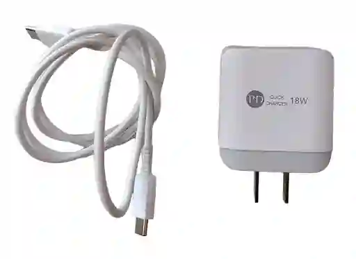 Cargador Pd Completo Adaptador Con 2 Usb Y Cable Tipo C Rapido