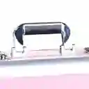 Caja Neceser Metálico Portátil De Maquillaje Profesional Rosado