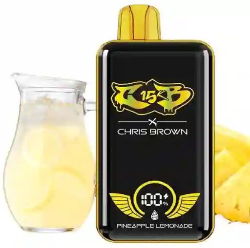 Vapeador Chris Brown 15000 Puffs Sabor Pineapple Lemonade